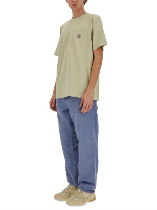  칼하트 WIP 디어본 캔버스 싱글 니 팬츠 I031497 1YD 3K 32 BLUE - CARHARTT WIP