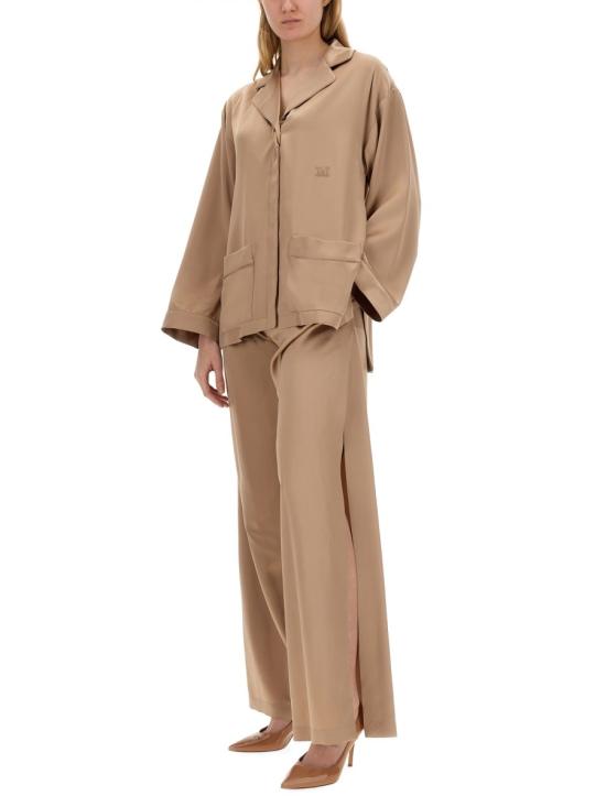 26FW 막스마라 피아노포르테 바사이오 실크 파자마 셔츠 2411191014600 214012 BEIGE - MAX MARA