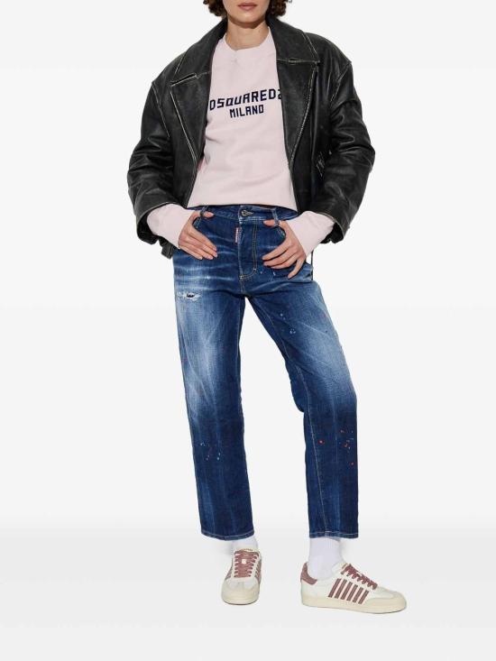  디스퀘어드2 스트레이트 팬츠 S75LB1062S30664470 Dark Blue - DSQUARED2