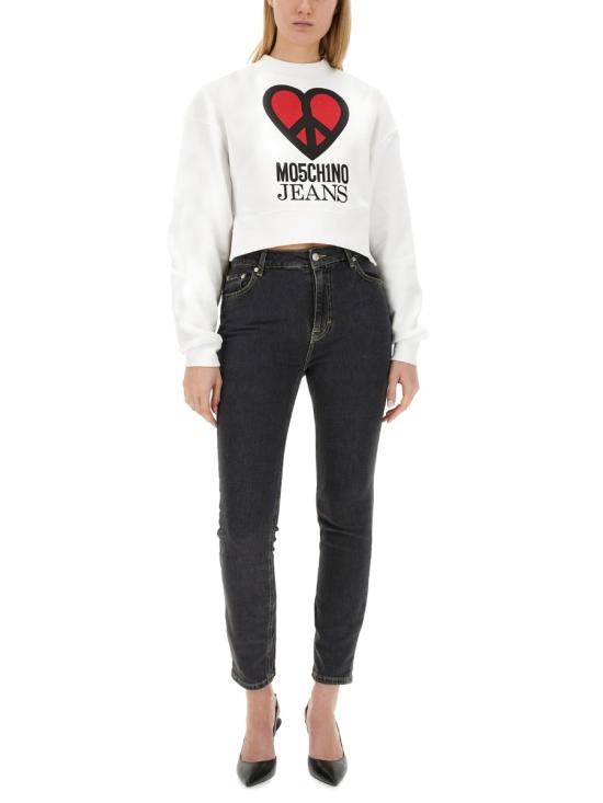  모스키노 데님 팬츠 03273238 1555 BLACK - MOSCHINO