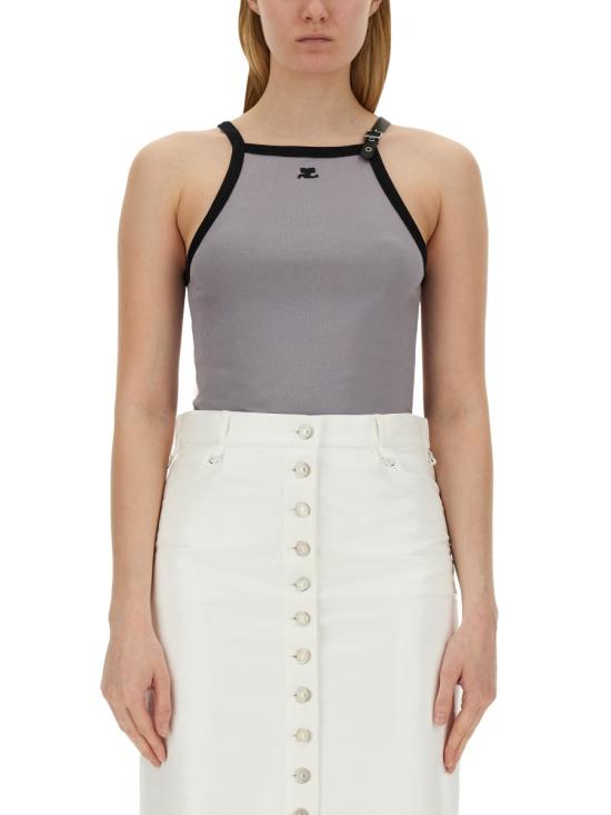 26SS 쿠레쥬 민소매 티셔츠 124JDE067 JS0070B102 GREY