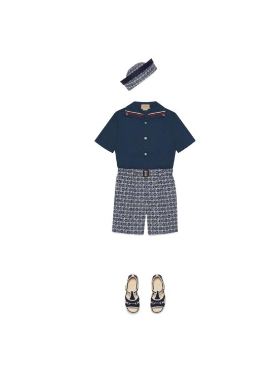 25FW [키즈] 구찌 쇼츠/버뮤다 760259K XWATR4262 BLUE - GUCCI