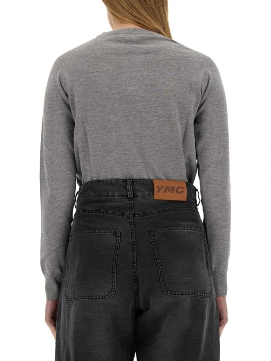  메종키츠네 베이비 폭스 패치 레귤러 스웨터 MW00816KT1036 H131 GREY - MAISON KITSUNE