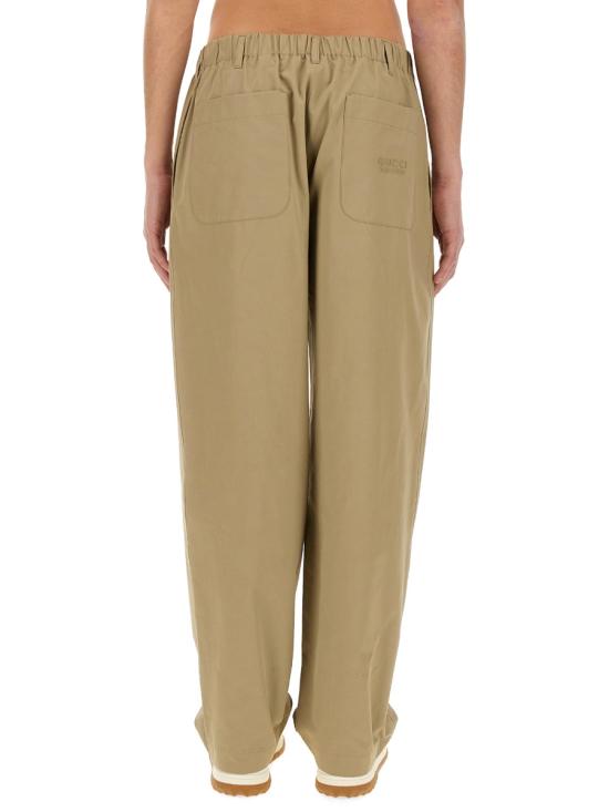 26FW 구찌 헤비 코튼 포플린 트라우저 762088 ZAOSO1505 BROWN - GUCCI