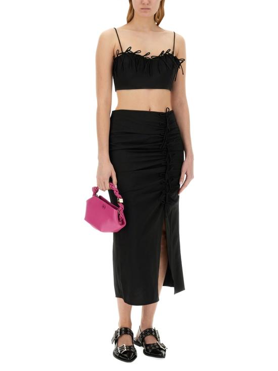  가니 민소매 티셔츠 F8675 099 BLACK - GANNI