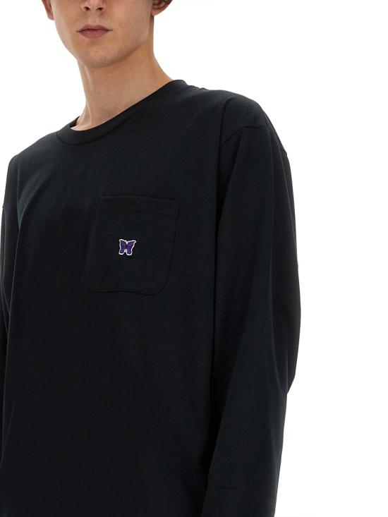  니들스 반팔 티셔츠 OT261 C BLACK - NEEDLES