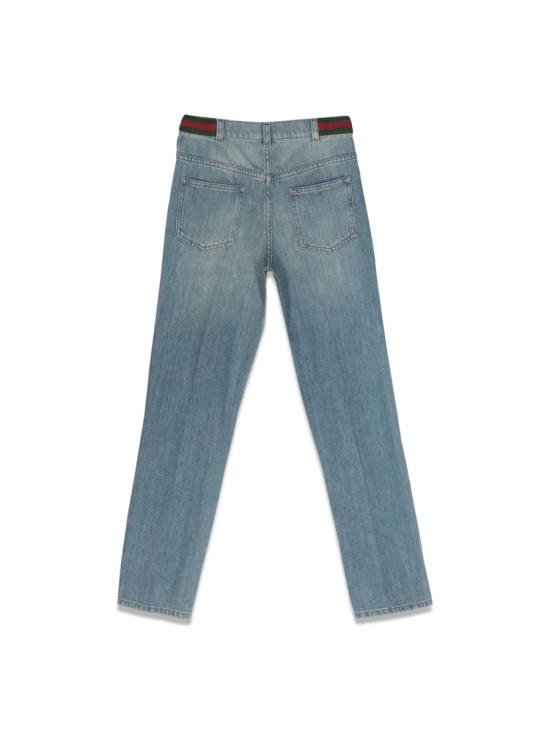 26FW [키즈] 구찌 스트레이트 팬츠 759866K XDCRW4447 BLUE - GUCCI