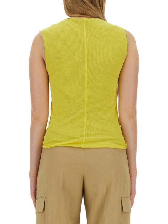 26FW 스포트막스 민소매 티셔츠 2412941062600 138006 YELLOW - SPORTMAX