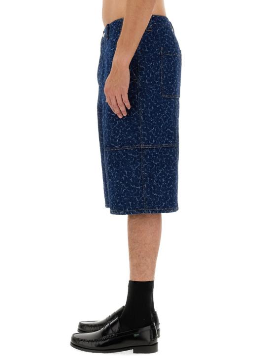  메종키츠네 숏팬츠 MM01404WW5024 O010 DENIM - MAISON KITSUNE