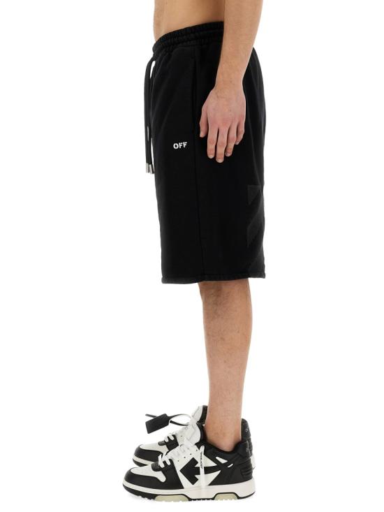  오프화이트 숏팬츠 OMCI013 S24FLE0021001 BLACK - OFF WHITE