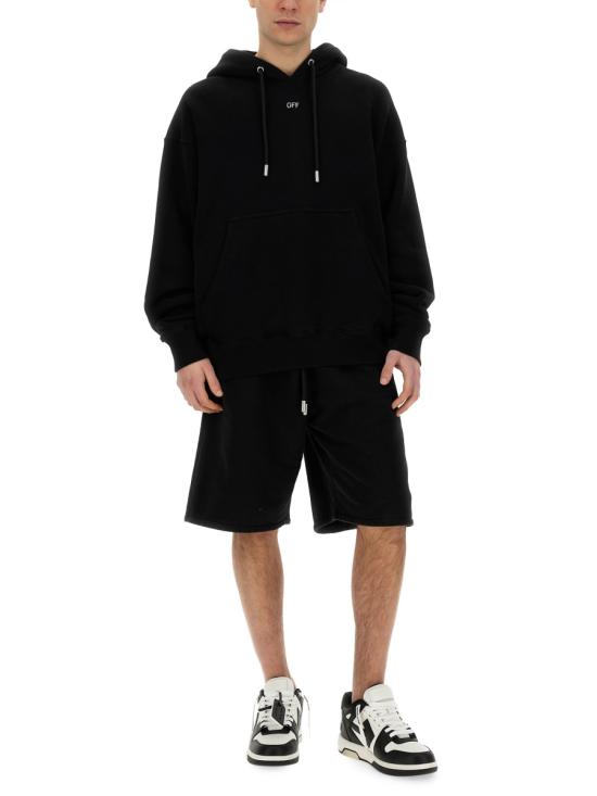  오프화이트 숏팬츠 OMCI013 S24FLE0021001 BLACK - OFF WHITE