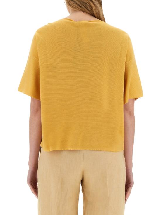  파비아나 필리피 와이드 넥라인 릴랙스드 핏 코튼 탑 MAD264F097 D2904030 ORANGE - FABIANA FILIPPI