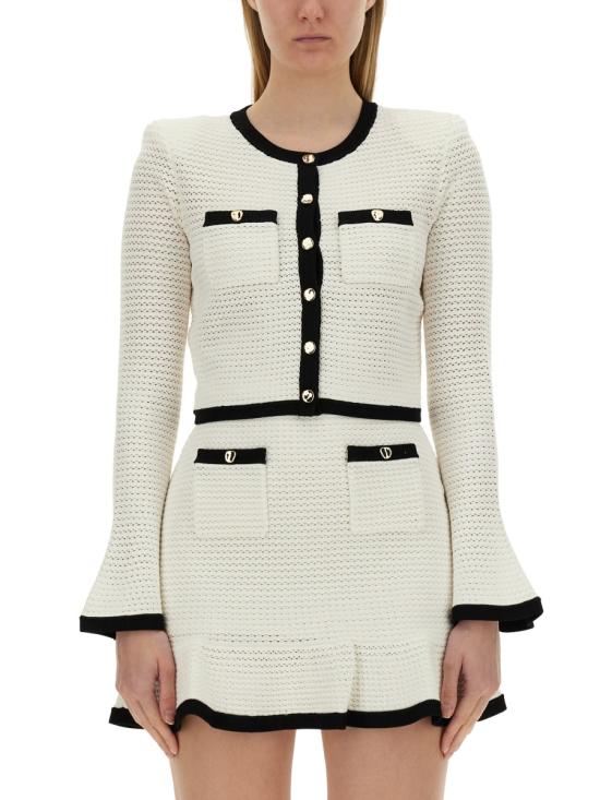  셀프 포트레이트 자켓 SS24 217J C WHITE