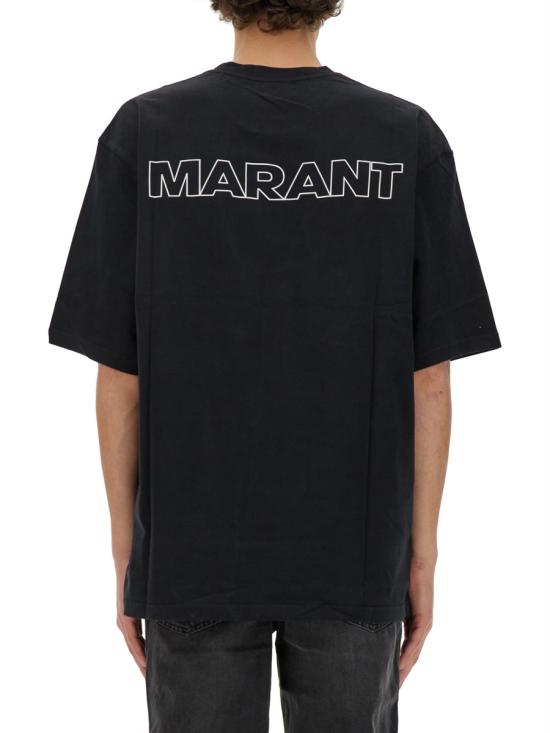  이자벨마랑 반팔 티셔츠 TS0079HB B2N18HBKWH BLACK - ISABEL MARANT