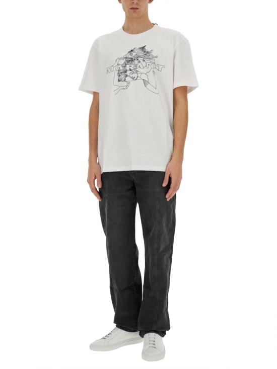  이자벨마랑 반팔 티셔츠 TS0052HA B2N20H20WH WHITE - ISABEL MARANT