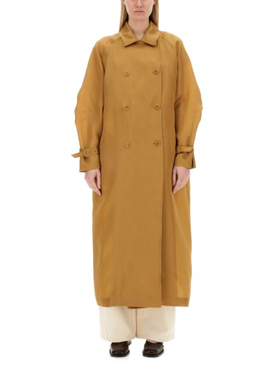 26FW 막스마라 사코 실크 더블 코트 2411121173600 228004 BUFF