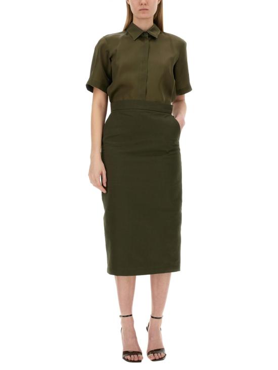 25FW 막스마라 블라우스/셔츠 2411111133600 228002 MILITARY GREEN - MAX MARA