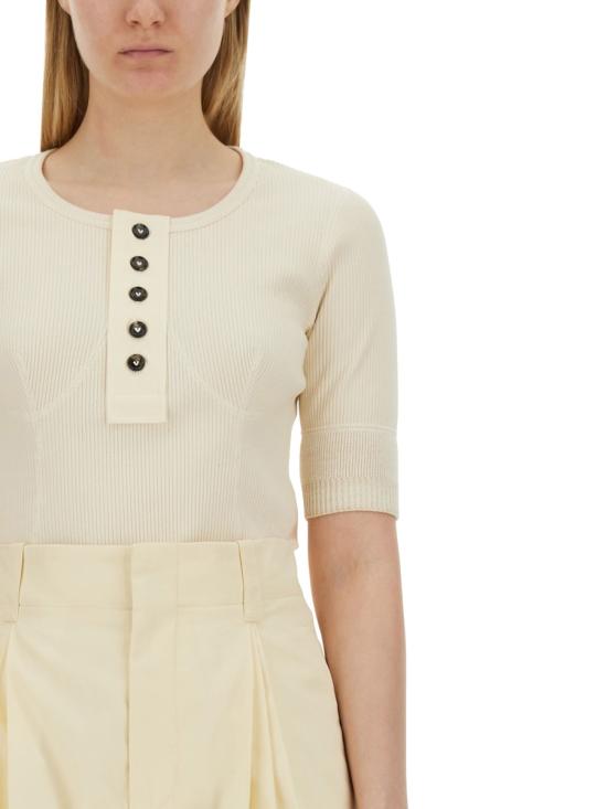26FW 보테가베네타 반팔 티셔츠 779195 V3Z609028 IVORY - BOTTEGA VENETA