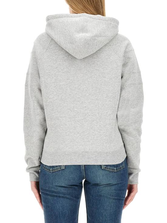 26FW 생로랑 후드 티셔츠 728319 Y37GY1403 GREY - SAINT LAURENT