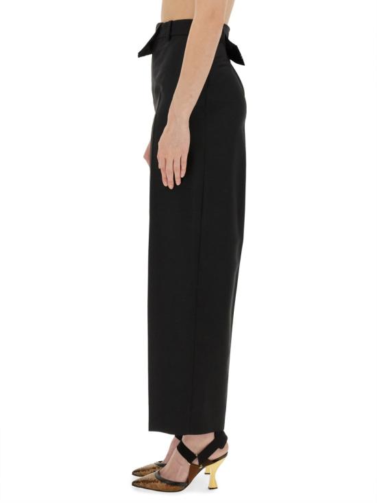 26FW 펜디 울 모헤어 트라우저 FR6540 S9AF0GME BLACK - FENDI