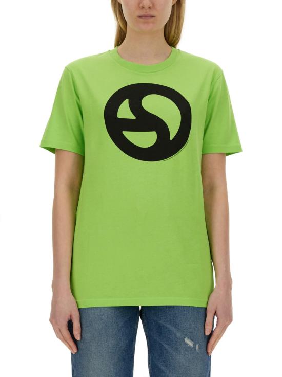  아크네 스튜디오 로고 티셔츠 CL0265 ABF GREEN