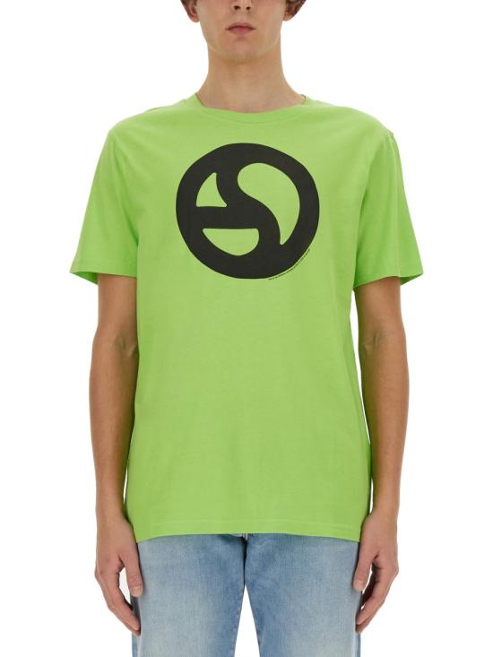  아크네 스튜디오 로고 티셔츠 CL0265 ABF GREEN - ACNE STUDIOS