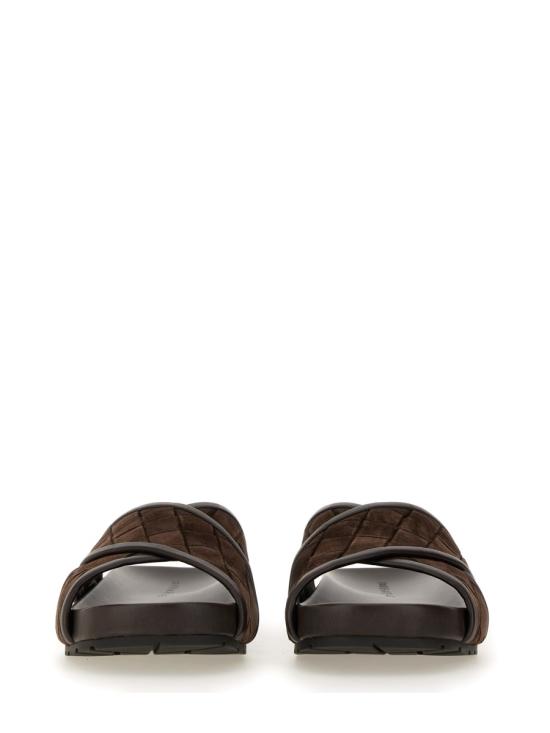 26FW 보테가베네타 인트레치아토 스웨이드 샌들 786883 V3QE02113 BROWN - BOTTEGA VENETA