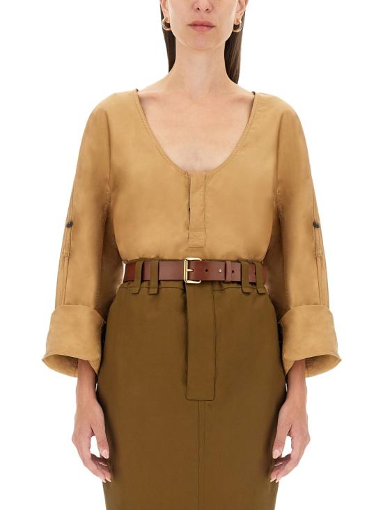 26FW 생로랑 블라우스 790080 Y7I172495 BEIGE