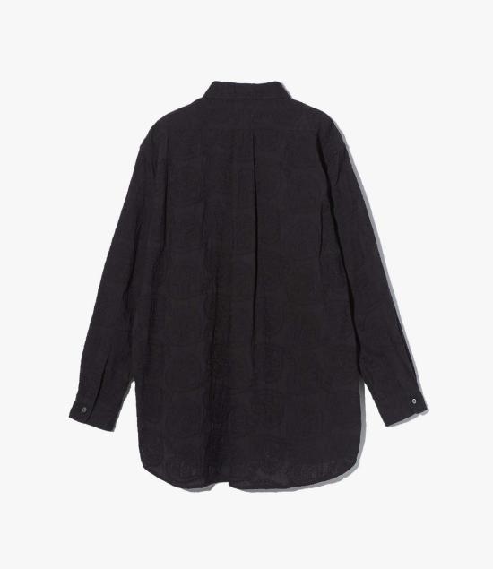  엔지니어드가먼츠 긴팔 셔츠 엔지니어드 가먼츠 클래식 셔츠 블랙 코튼 페이즐리 자수 셔츠 - ENGINEERED GARMENTS