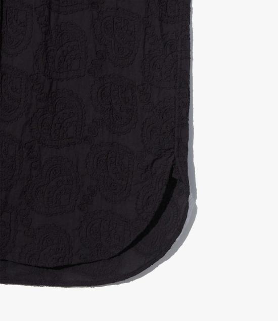  엔지니어드가먼츠 긴팔 셔츠 엔지니어드 가먼츠 클래식 셔츠 블랙 코튼 페이즐리 자수 셔츠 - ENGINEERED GARMENTS