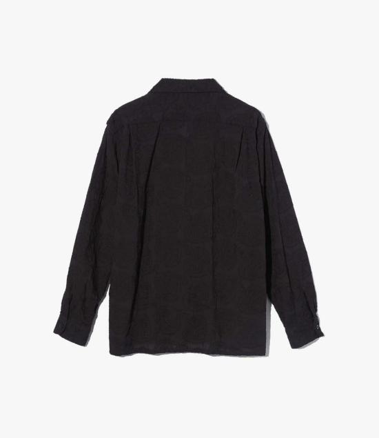  엔지니어드가먼츠 긴팔 셔츠 엔지니어드 가먼츠 클래식 셔츠 블랙 코튼 페이즐리 자수 셔츠 - ENGINEERED GARMENTS