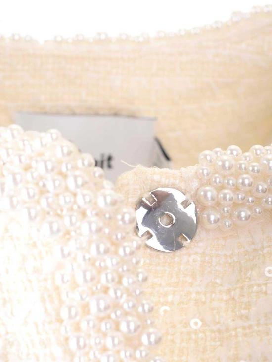  셀프 포트레이트 부클 펄 트리밍 자켓 RS25164JCCREAM White - SELF PORTRAIT