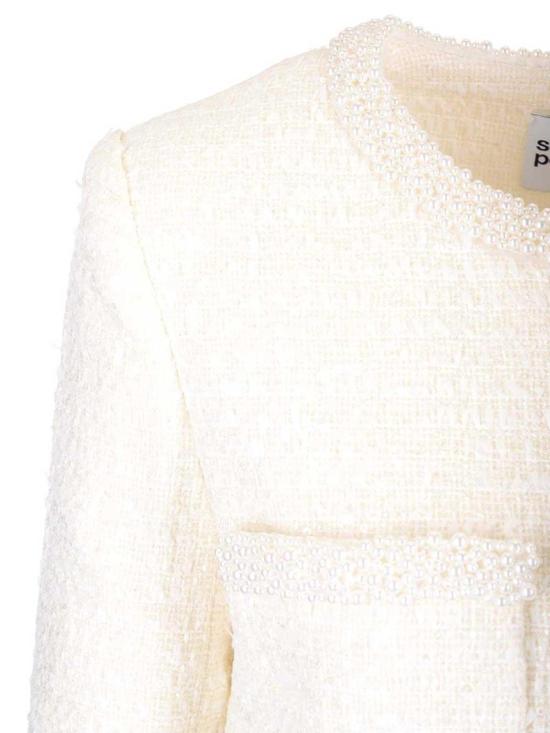  셀프 포트레이트 부클 펄 트리밍 자켓 RS25164JCCREAM White - SELF PORTRAIT