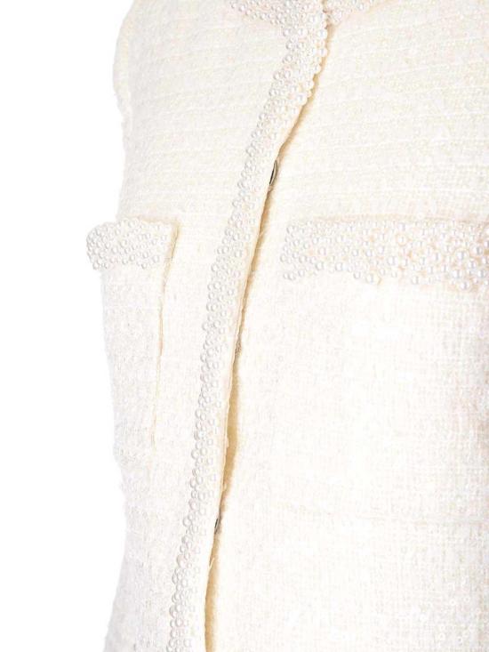  셀프 포트레이트 부클 펄 트리밍 자켓 RS25164JCCREAM White - SELF PORTRAIT