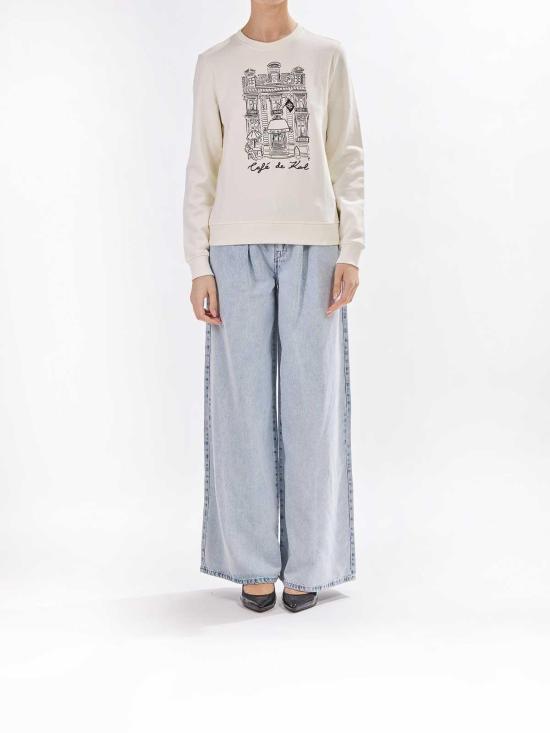 25SS 칼라거펠트 스웨터 A2W20057B89 Cream - KARL LAGERFELD