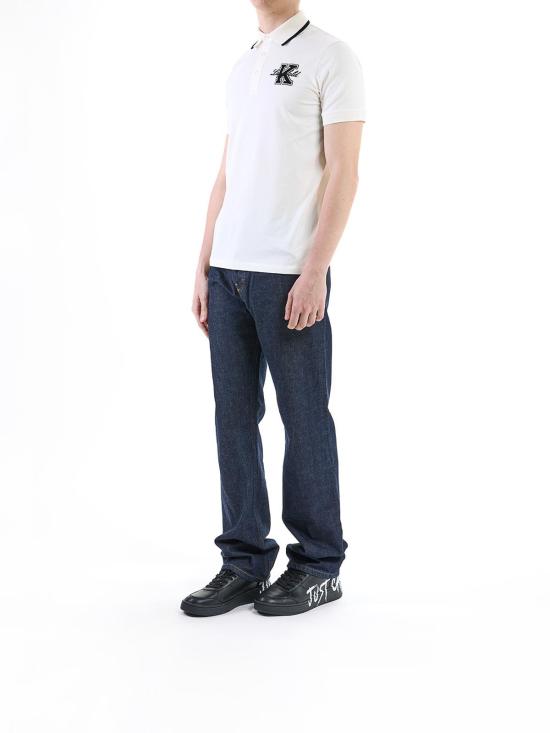 25SS 칼라거펠트 폴로 티셔츠 KM74501555222160 Cream - KARL LAGERFELD