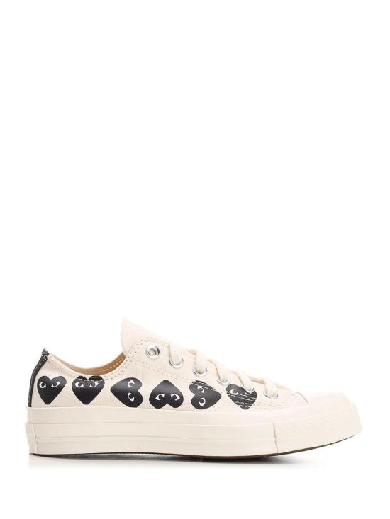  꼼데가르송 꼼데가르송 x 컨버스 로우 스니커즈 AZK1260012WHITE - COMME DES GARCONS