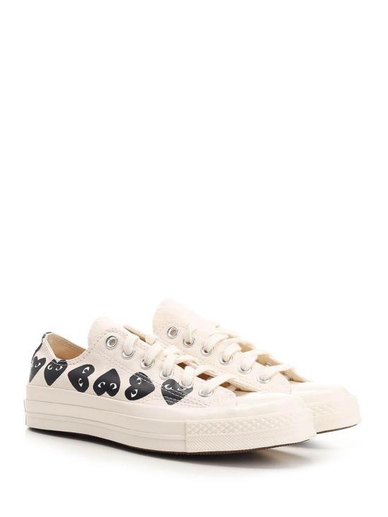  꼼데가르송 꼼데가르송 x 컨버스 로우 스니커즈 AZK1260012WHITE - COMME DES GARCONS