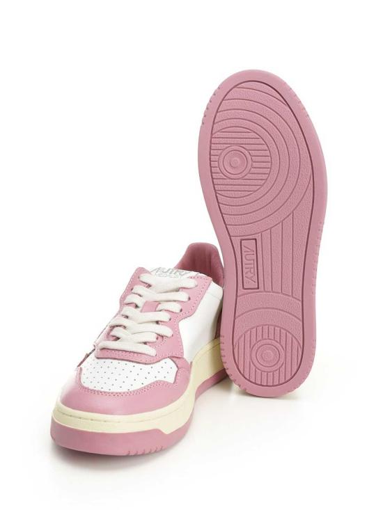 25FW 오트리 메달리스트 로우 레더 스니커즈 AULWWB61 Pink - AUTRY