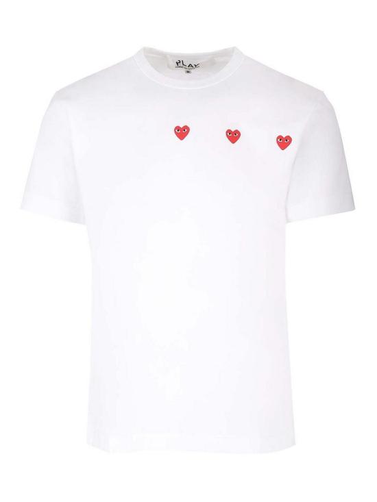 25FW 꼼데가르송 반팔 티셔츠 AXT3370513 White