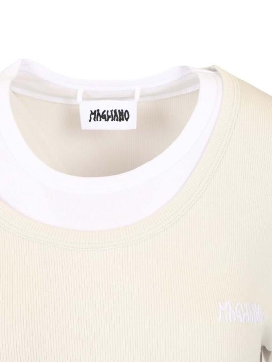 25SS 마리아노 반팔 티셔츠 T58016935LU3551 White - MAGLIANO