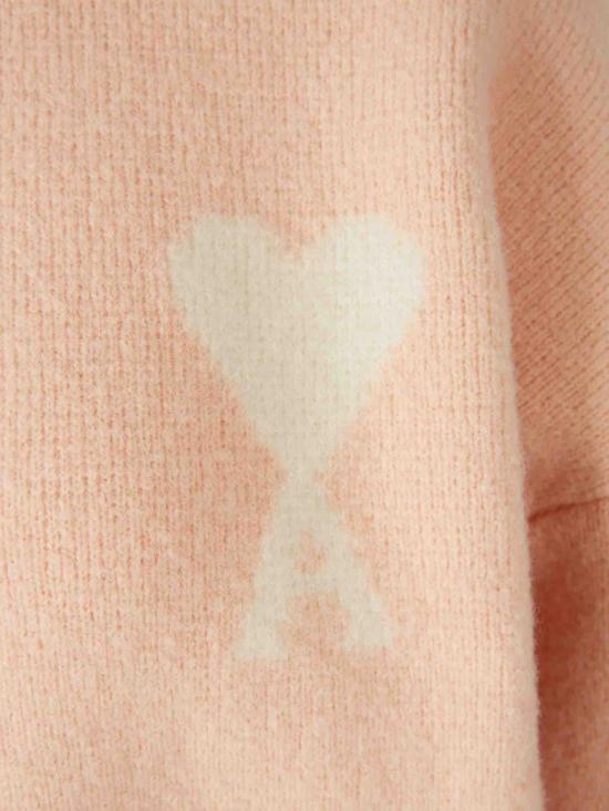 25FW 아미 스웨터 H25UKS836 KN0135 6807H25POWDER OFF WHITE Pink - AMI