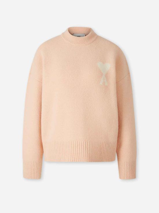 25FW 아미 스웨터 H25UKS836 KN0135 6807H25POWDER OFF WHITE Pink