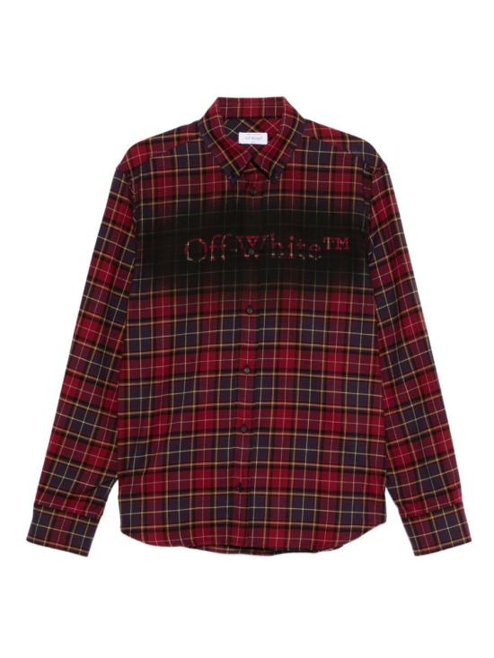 25FW 오프화이트 긴팔 셔츠 OMGE04MF25FAB003 2810 Red