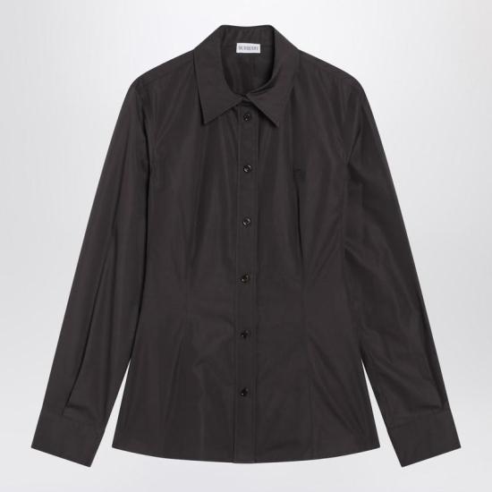 25FW 버버리 슬림핏 코튼 포플린 셔츠 8113598158871 R BURBE B8757 BROWN