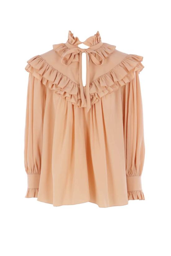 25FW 끌로에 탑 CH25WHT14005285 SAND BROWN