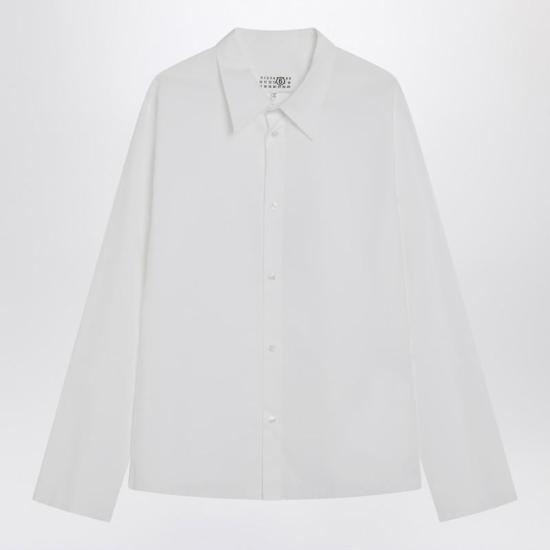 25FW MM6 메종마르지엘라 긴팔 셔츠 SH2DT0029M35256 R MM6 100 WHITE