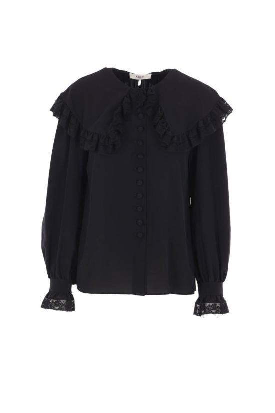 25FW 끌로에 탑 CH25WHT07005001 Black