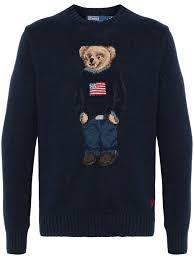25FW 폴로 랄프로렌 스웨터 710946137 001 BEAR NAVY