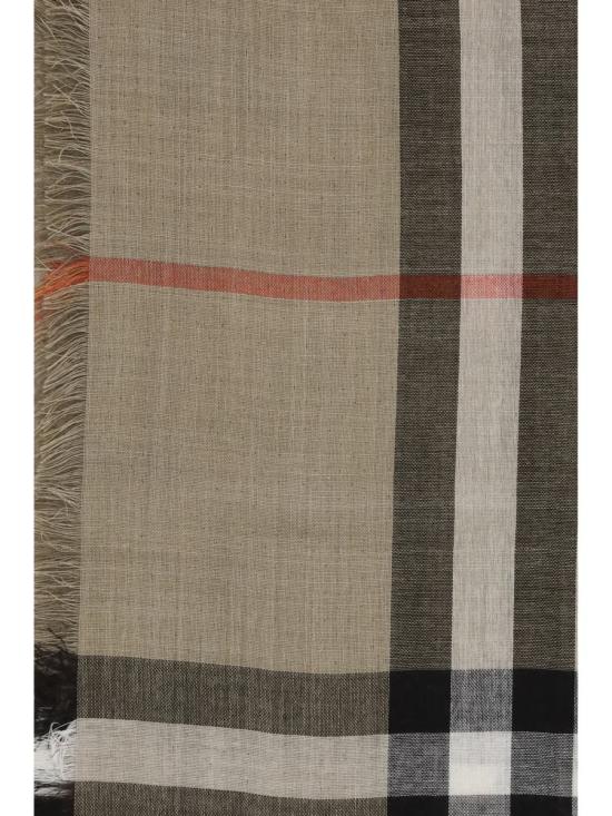 25FW 버버리 리버시블 체크 울 실크 스카프 8116748 C3264 Beige - BURBERRY